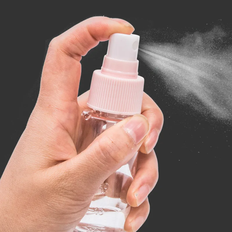 

1 Set Portable Spray Refillable Bottles Kit Plastic Face Cream Lotion Makeup Container Home Travel Empty Spray Refill Bottles