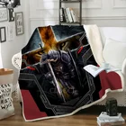 Двухслойное одеяло с изображением рыцарей-тамплиеров, 3D принт для взрослых, плотное одеяло для дома, пикника, путешествий, модное одеяло