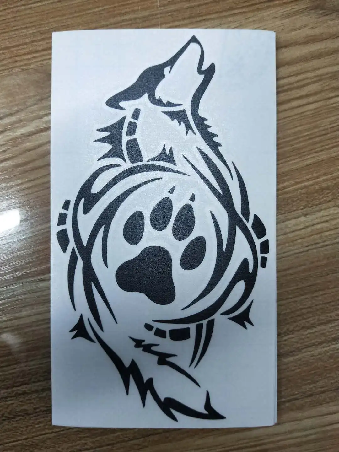 Племенной Волчья лапа принт стайлинга автомобилей интересные виниловые Стикеры