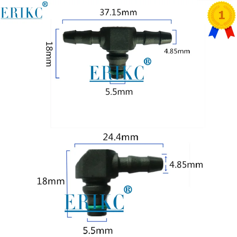 

Return Oil Backflow T and L Type for Bosch ERIKC 110 Series Diesel CR Parts Fuel Injector Plastic 3 Two-way Joint Pipe 10pcs/bag