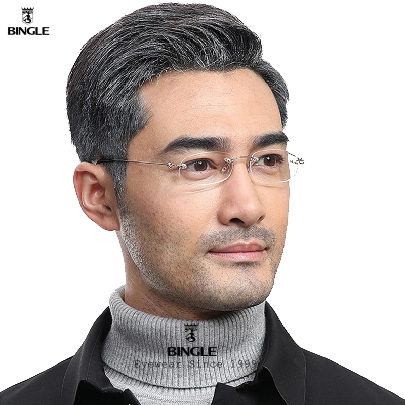 

BINGLE Rimless Reading Glasses Men Women Unisex Presbyopia Eyeglasses Eyewear +1.5 +2.0 +2.5 +3.0 +3.5 +4.0 Metal Reader
