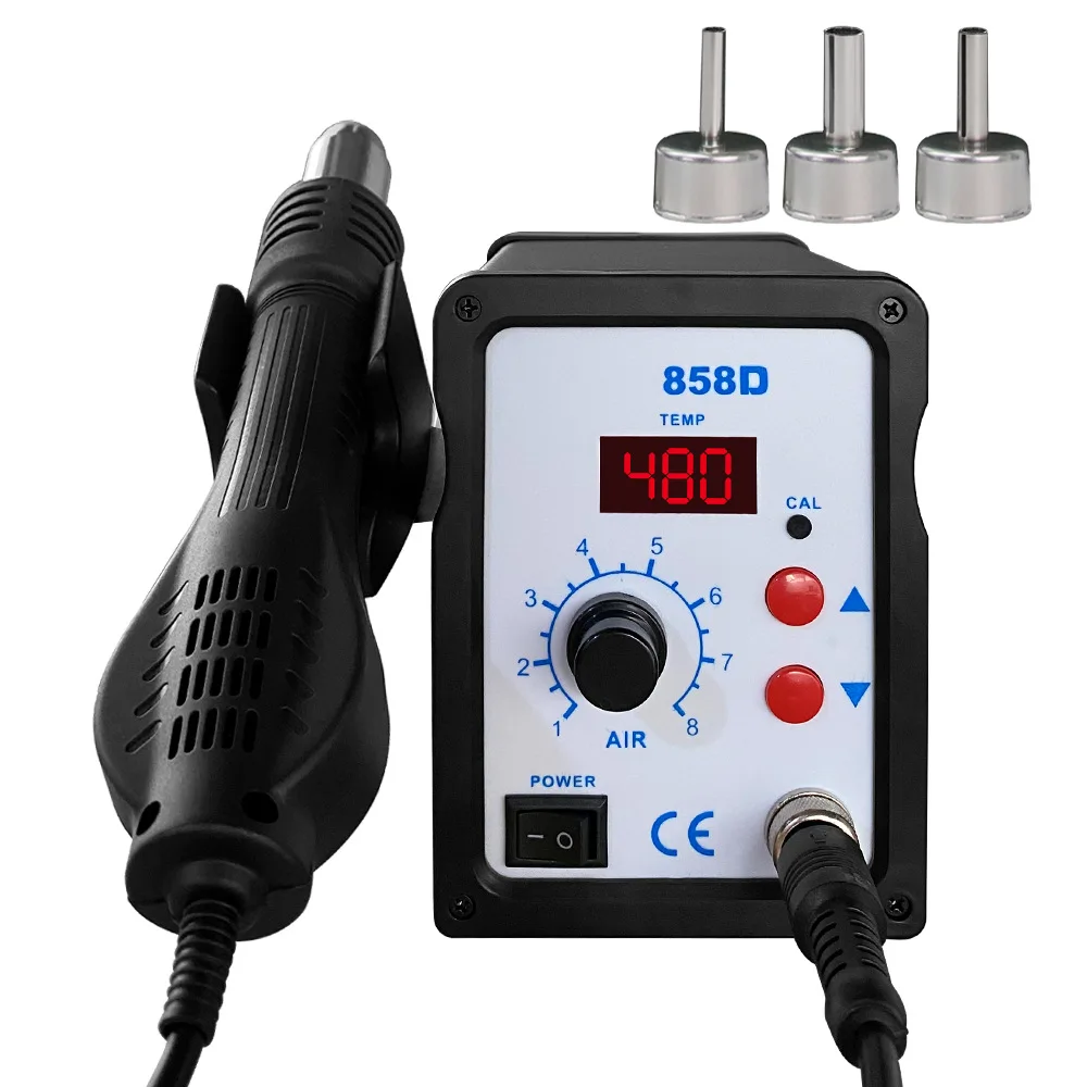 

Демонтажная станция для распайки с контролем температуры, мягкий вращающийся пистолет горячего воздуха, сварочный пистолет-Тайфун, пистол...