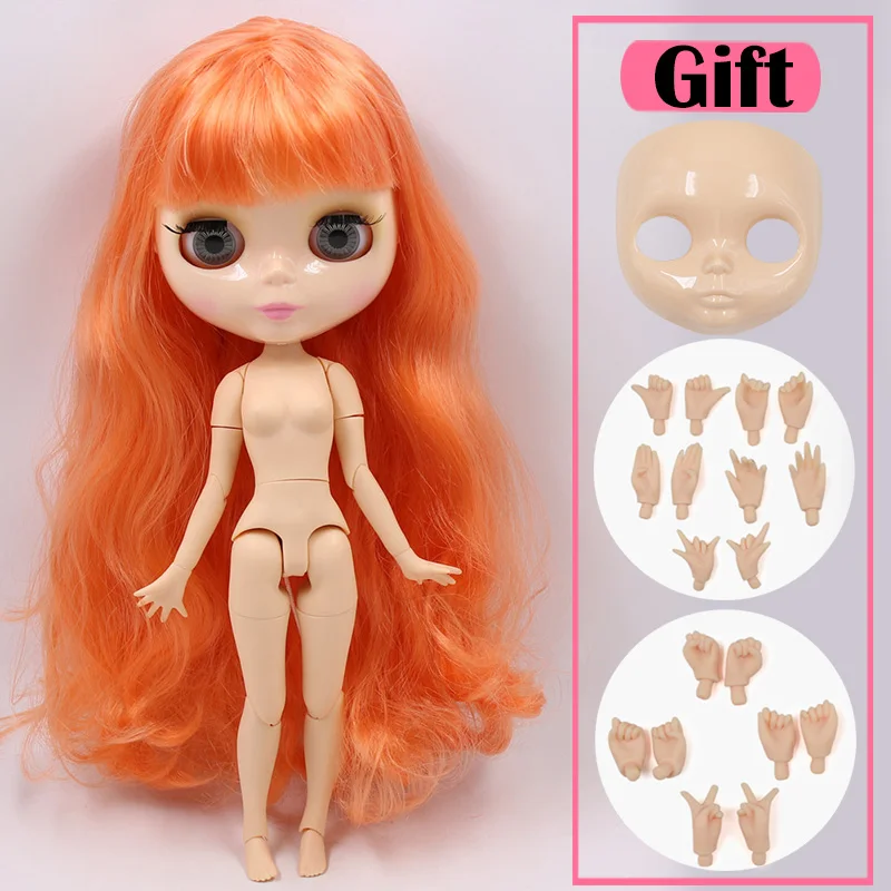 doll hand ab face ICY Blyth Кукла № 2 глянцевое лицо натуральная кожа суставное тело 1/6 BJD Специальная цена 1/4 BJD, Pullip, Jerryberry, Licca игрушка подарок - Цвет: doll hand ab face