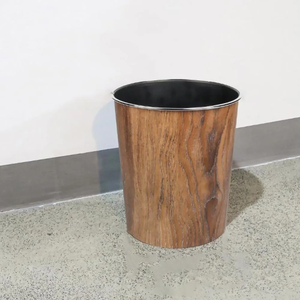 

1pc Household Trash Container Waste Storage Basket Trash Can without Lid