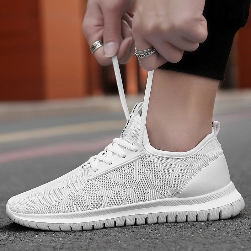 

Unisex Shoes Size 35-47 Men Casual Shoes Breathable Summer Lac-Up Male Fashion Sneakers Lightweight Tenis Masculino Basket Femme