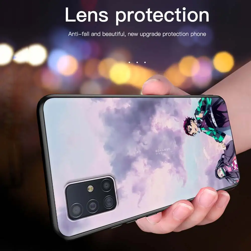 

Anime Cartoon Demon Blade Case For Samsung Galaxy A51 A71 A21s A31 M31 A12 A41 A11 A42 5G M51 M30s Casos Black Soft Phone Fundas
