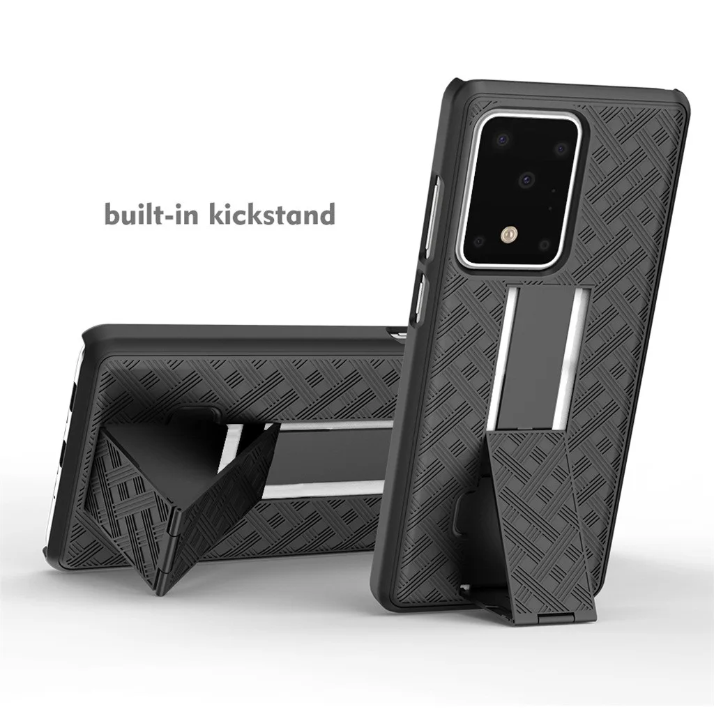 For Samsung S20 Ultra 6.9inch Case Black Slim PC Hard Shell Belt Clip Phone case Protective cover Package case#E25 | Мобильные