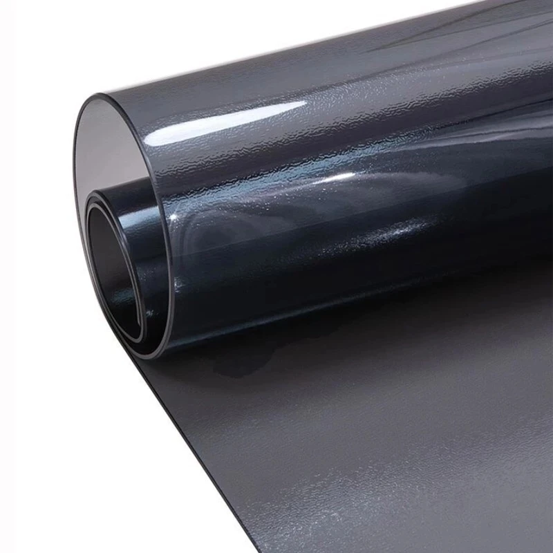 

Soft Glass Tablecloth (1mm) PVC Black Tablecloth Waterproof Rectangular Table Mat Kitchen Oil-proof Table Mat 1.0mm