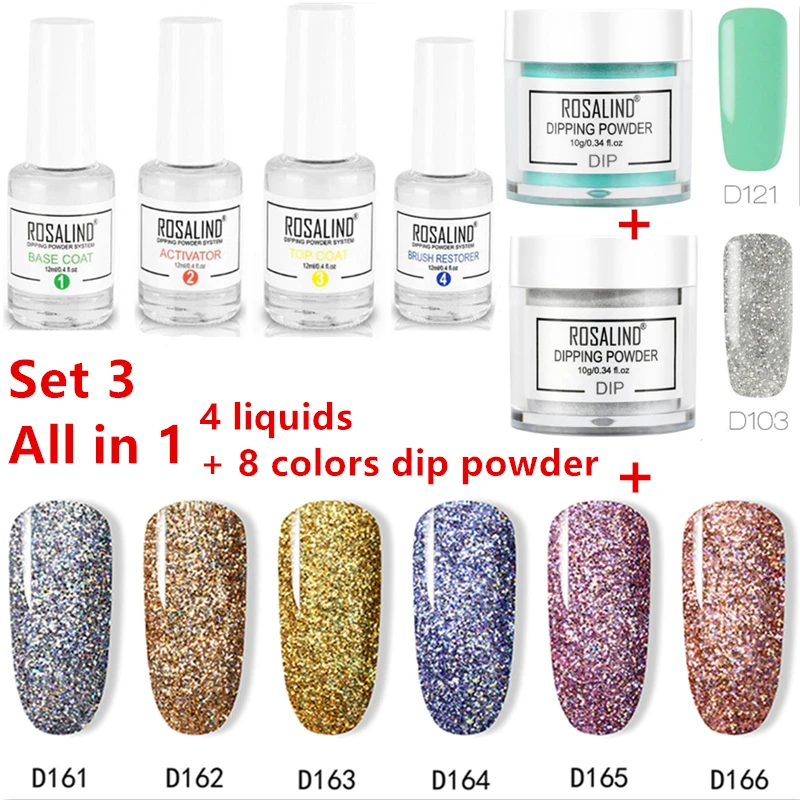 10 г голографические погружные порошки для ногтей градиентные окунания блеск