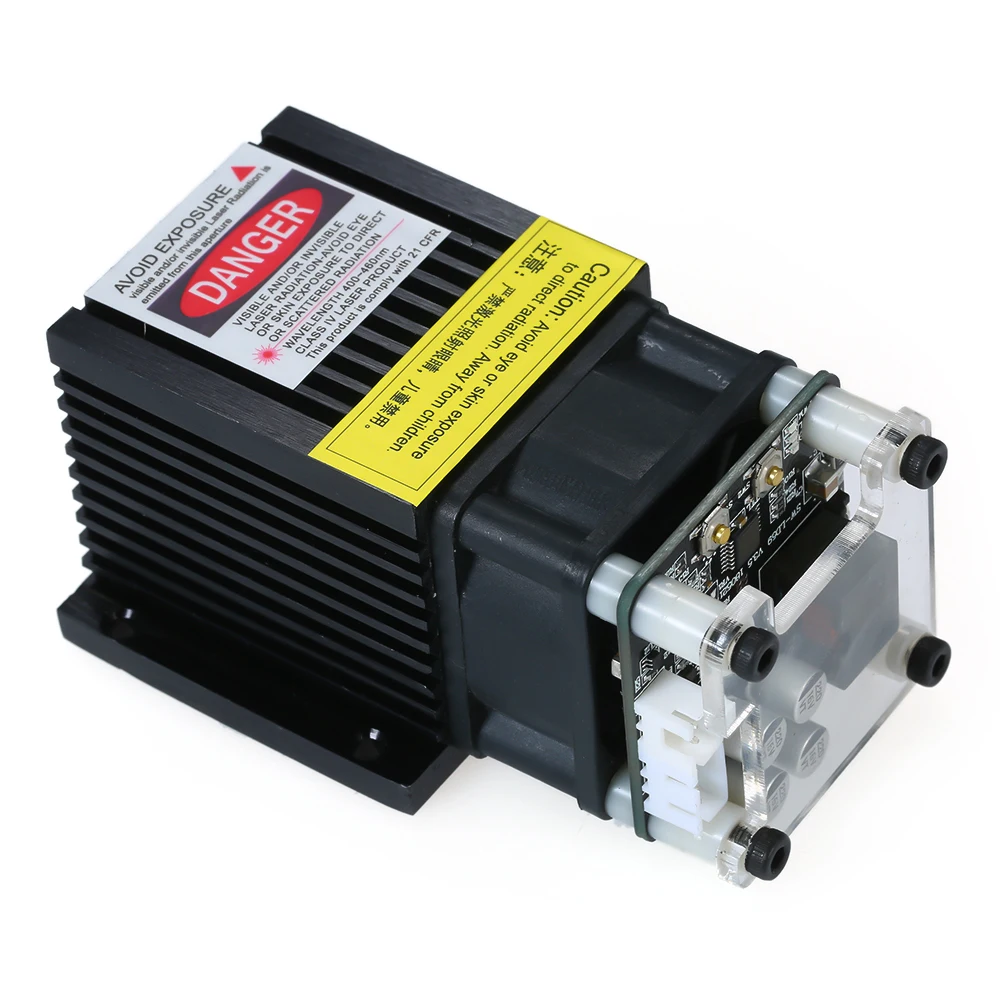 5500 МВт EleksMaker 405-445нм синий лазерный модуль 2,54-3 P ttl/ШИМ модуляция для лазерный гравировальный станок с ЧПУ лазерный резак