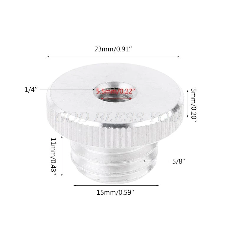 1/4'' to 5/8" Adpater for Thread laser Level Rangefinder Tripod Stand 1/4" Drop Shipping | Инструменты