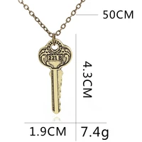 lucky film and television character logo key mens retro pendant necklace love woman mother girl gift wedding blessing jewelry