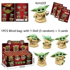 Фигурка аниме звездные войны для младенцев, йода, случайный сюрприз, слепой мешок, коллекционная милая модель, игрушки, подарок на день рождения