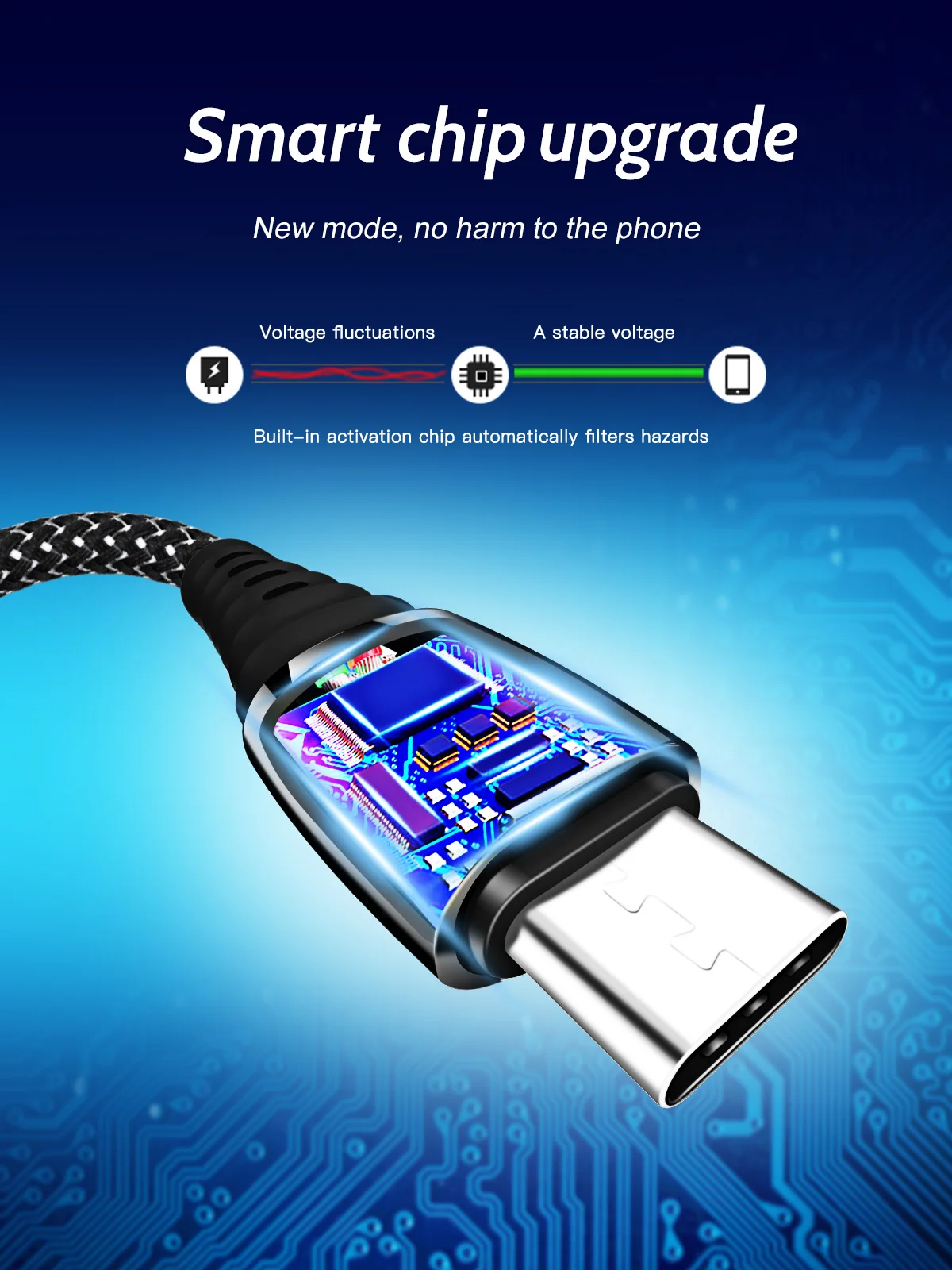 Usb-кабель FONKEN 5A type C для быстрой зарядки телефона USB C шнур 0,3 м 1 м нейлоновый Плетеный Универсальный зарядный кабель type-C для передачи данных