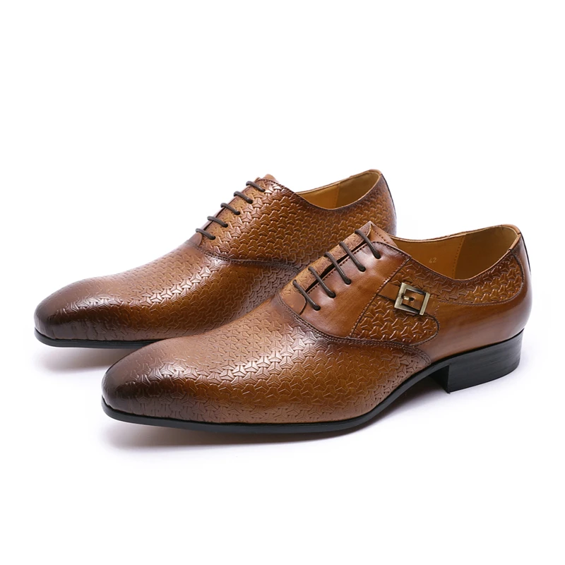 Мужские туфли ручной работы из натуральной кожи на шнуровке|Туфли| |