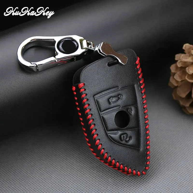 Кожаный чехол для автомобильных ключей защитный кожух BMW X5 F15 X1 F48 X6 E71 F16 G30 E90 E60 F11 F07
