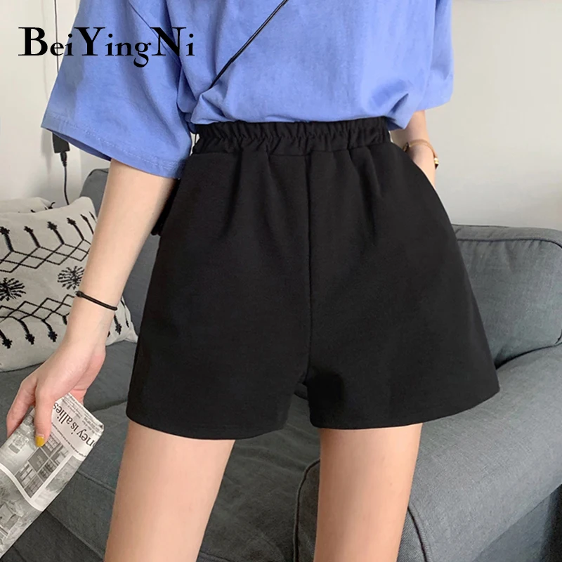 

Шорты Beiyingni женские в стиле бойфренд, повседневные винтажные спортивные короткие штаны в стиле Харадзюку, в Корейском стиле, универсальные ...