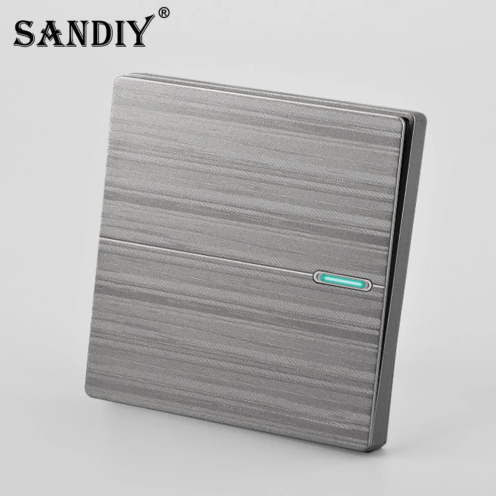 86 скрытый настенный выключатель в скандинавском стиле полностью пластиковая