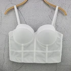 Новое поступление 2021, Женский корсет, бюстье, бюстгальтер, топ, укороченный топ, жилет, нижнее белье с полной чашкой, сексуальный бюстгальтер для ночного клуба