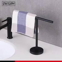 bath hand towel holder standing sus304 matte black t shape towel bar rack stand tower bar bathroom kitchen vanity countertop