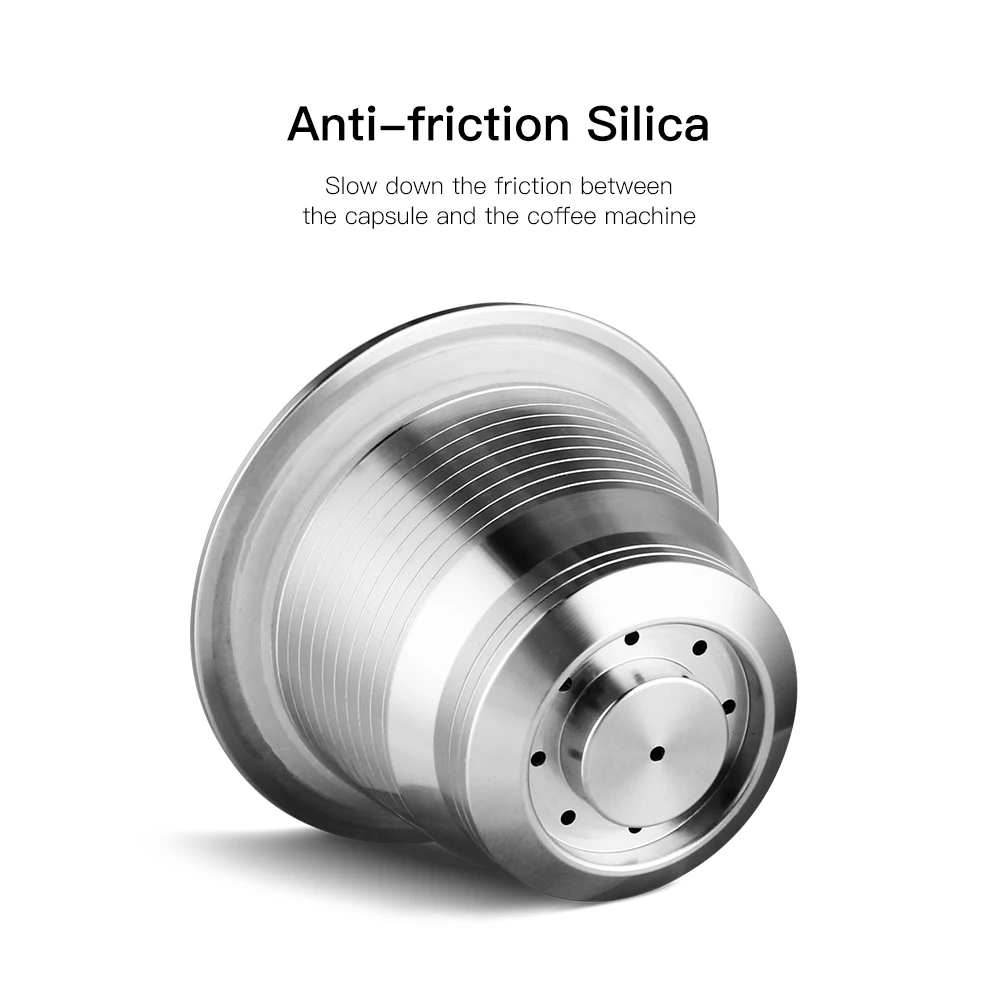 

Hot Sales Stainless Steel Reusable Coffee Capsule Pod Filter for Nespresso