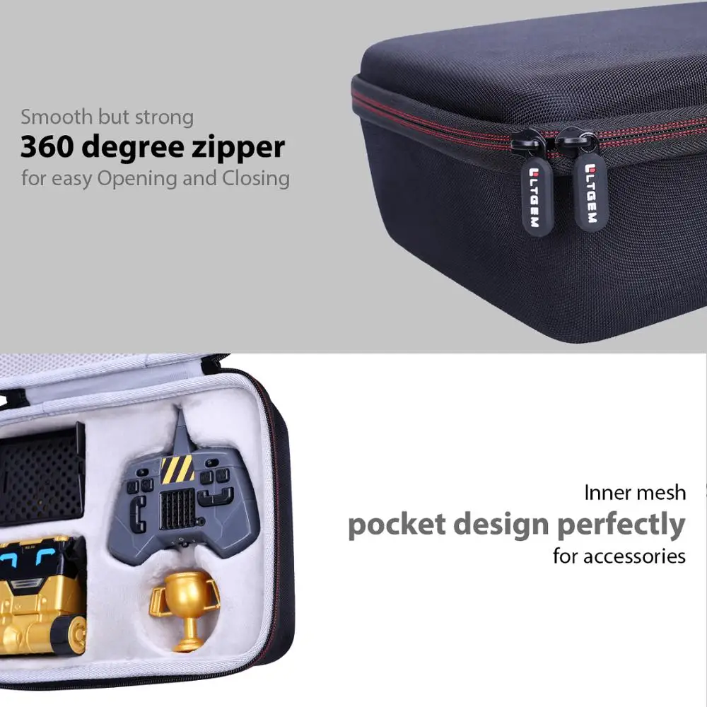 

LTGEM EVA Hard Case for Really Rad Robots-Mibro Gold-Plays,Talks,and Pranks (Amazon Exclusive)