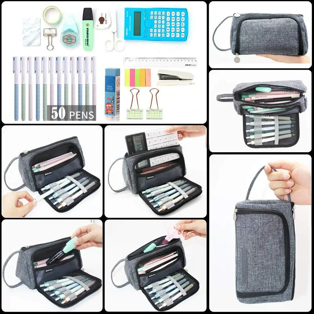 Big Kawaii Pencil Case Quality Large Capacity Pencilcase School Pen Case Supplies Pencil Bag School Box Pencils Pouch Stationery