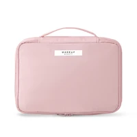 pink cosmetic zipper pouch female portable travel make up bag 2022 summer toiletry storage bags large capacity makeup organizer