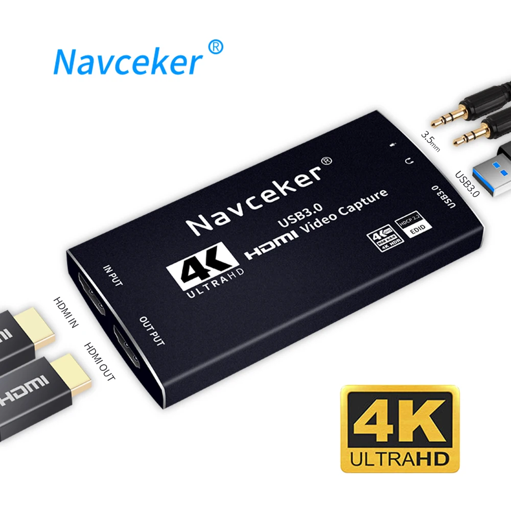 2022 USB3.0 HDMI 4K 60Hz видео Захват к USB карты ключ игра потоковая прямая трансляция с