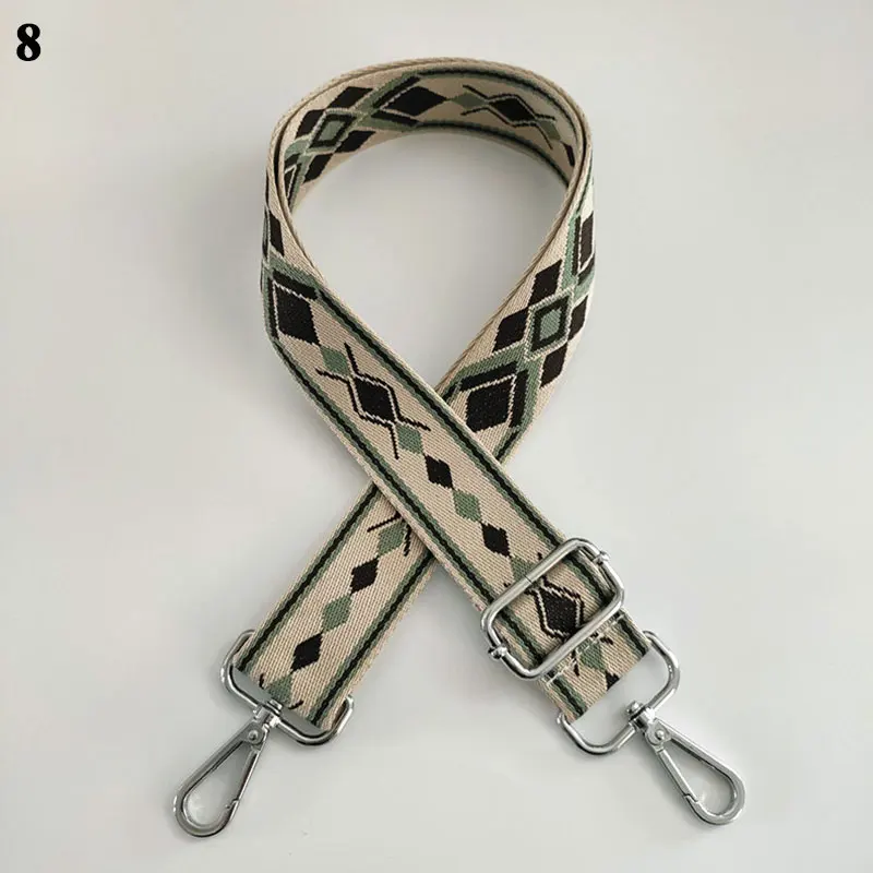

Nylon/Cotton Bag Strap Woman Colored Straps for Crossbody Messenger Shoulder Bag Accessories Adjustable Embroidered Belts Straps