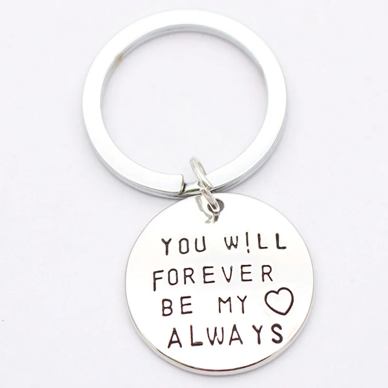 Креативный вы всегда будете моей семьи кулон цепь Серебряное колье семья любовь