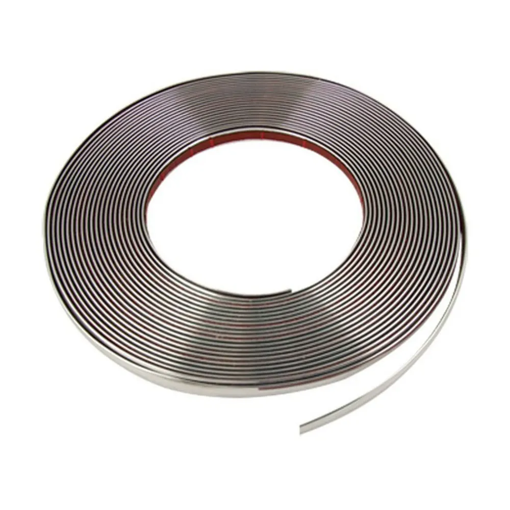 

Car Trim Car Protection Strip Flexible Trim Strip Decoration Anti-Scratch Sliver 10mm Universal