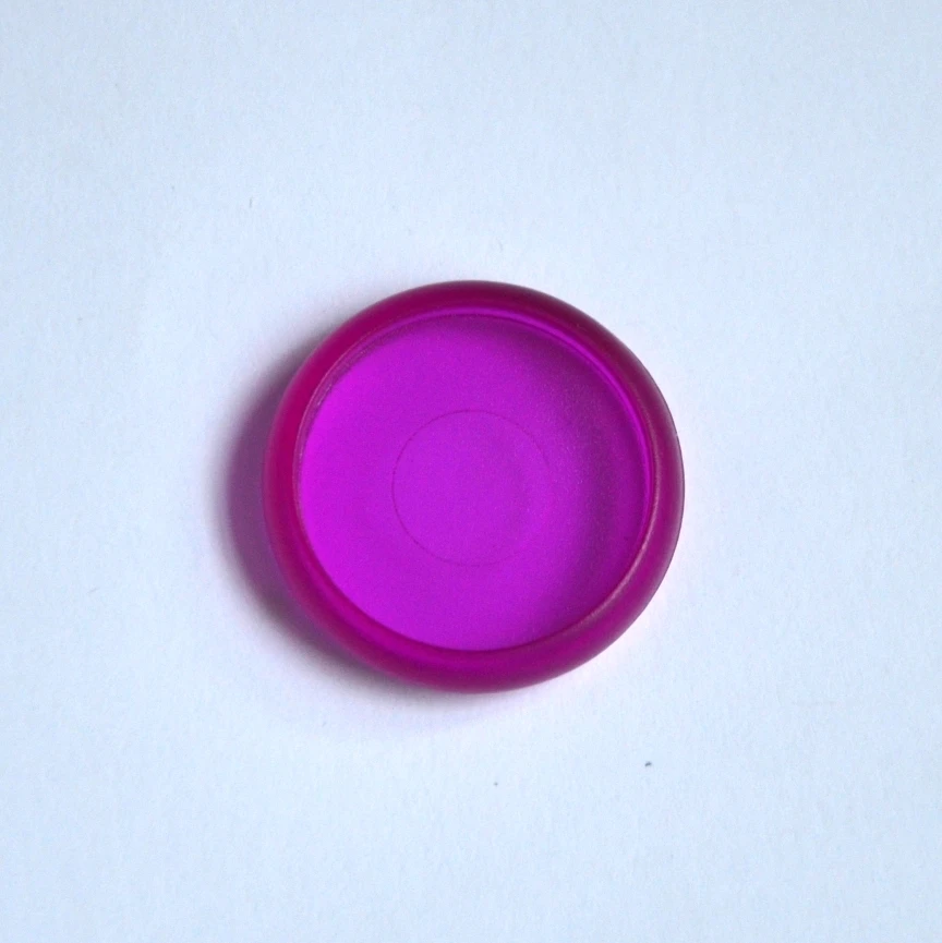 purple 12 шт. 24 мм переплет диск пластик Круглый Связывание Кольцо Пряжка Цвет аксессуары для скоросшивателя гриб отверстие книги диски переплет - Цвет: purple