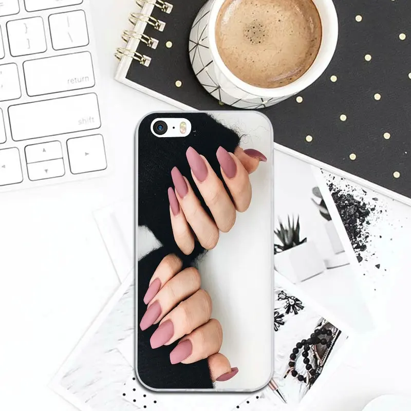 Лак для ногтей эмаль цветной чехол телефона из мягкого силикона ТПУ с рисунком