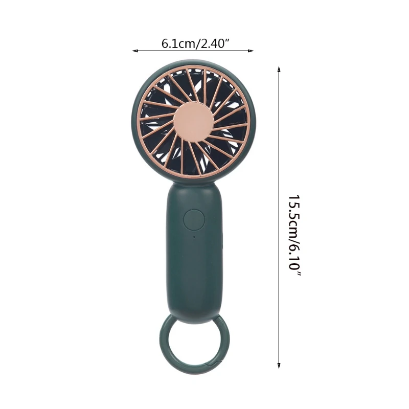 

Mini Handheld Air Cooler Carabiner Portable Fan USB Charging Small Personal Cooling Tools for Home Office Outdoor Travel X37C