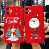 punqzy merry christmas soft tpu phone case for samsung galaxy a51 a71 s20 s11 s10 a50 a70 santa claus christmas tree elk cover