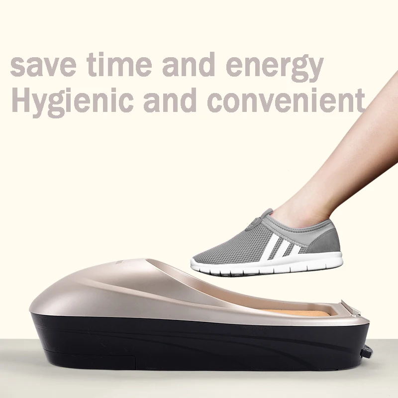 M&aacute;quina autom&aacute;tica para cubrir zapatos, equipo de pulido, juego de pies para el hogar, herramienta para zapatos, pel&iacute;cula dorada-5