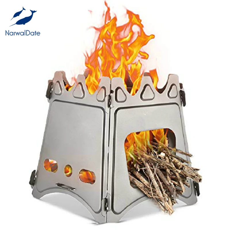 Портативная уличная печь для кемпинга грили барбекю гриль угольная плита