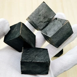 1 шт., ручка из натурального черного рога буйвола, твердое уплотнение, 30x27x23 мм