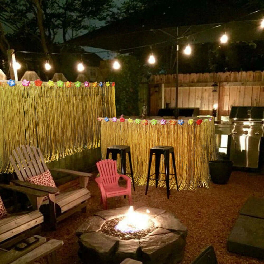 Гавайские вечерние юбки для стола тропические украшения свадьбы с днем рождения