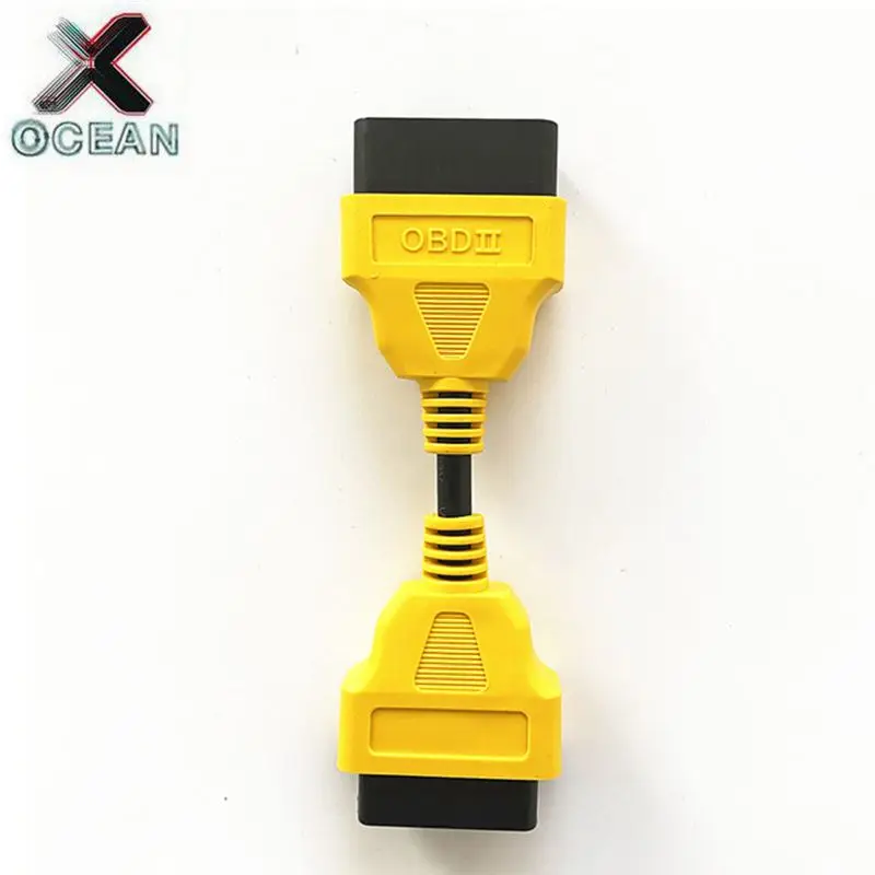 

OBD2 16Pin Male to Female Extension Cable Connector 13cm OBDII OBD 2 16 PIN Adapter Compatible for ELM327 Diagnostic Connector
