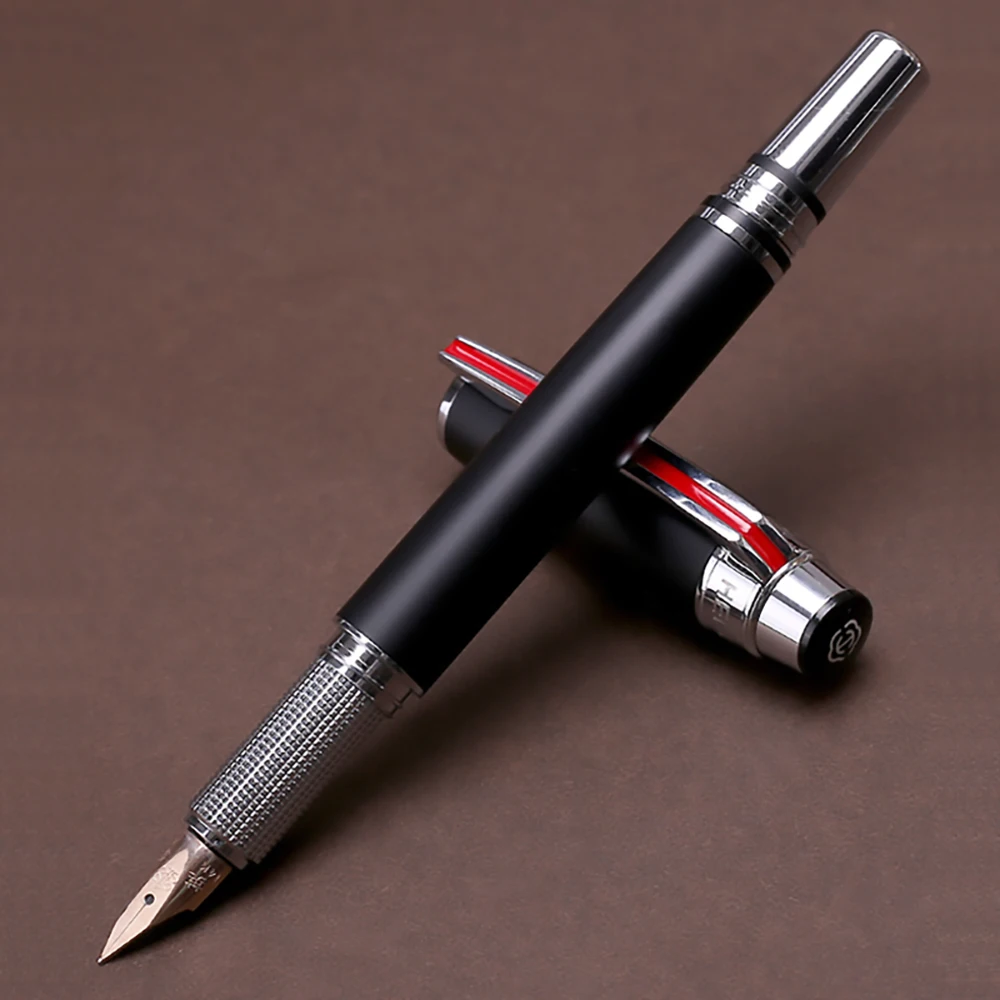 Классическая чернильная ручка HERO 200E 14K с тонким наконечником 0 5 мм матовая