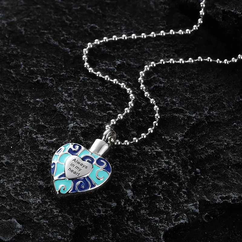 V.YA Always in my heart titanium steel necklace DIY perfume bottle necklaces for women men Fashion Custom pendant | Украшения и