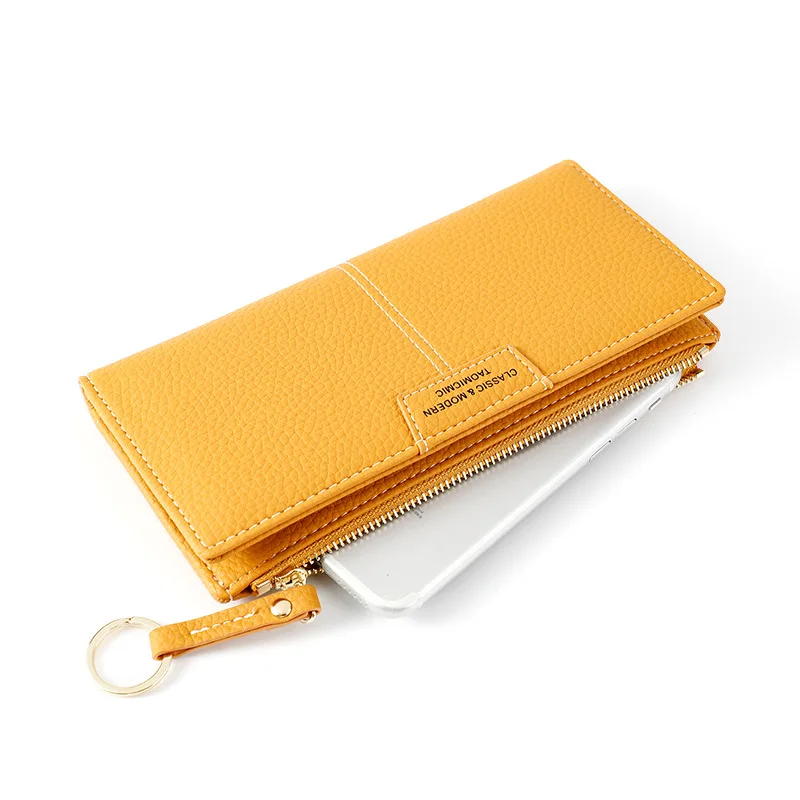 Длинный женский кошелек сумка для сотового телефона модный сумочка монет клатч