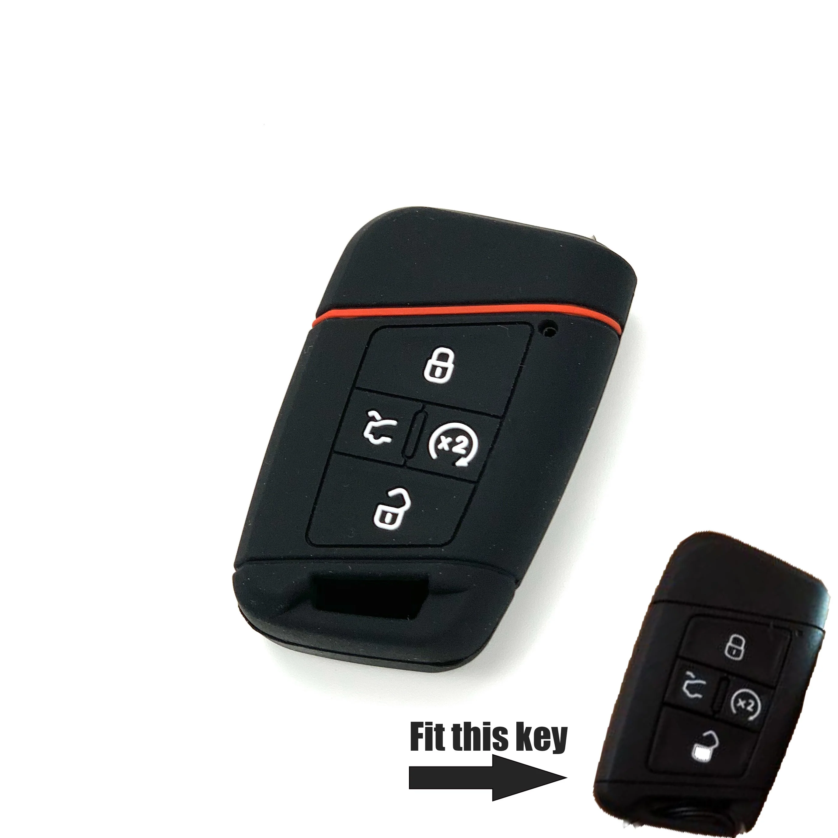 1 шт. силиконовый чехол для ключей от машины Набор обложек 4 кнопки Volkswagen Magotan Passat B8