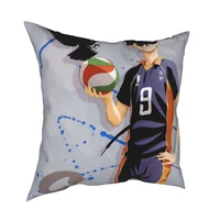 haikyuu kageyama sport volleyball pillowcase printed fabric cushion cover gift pillow case cover home wholesale 45x45cm