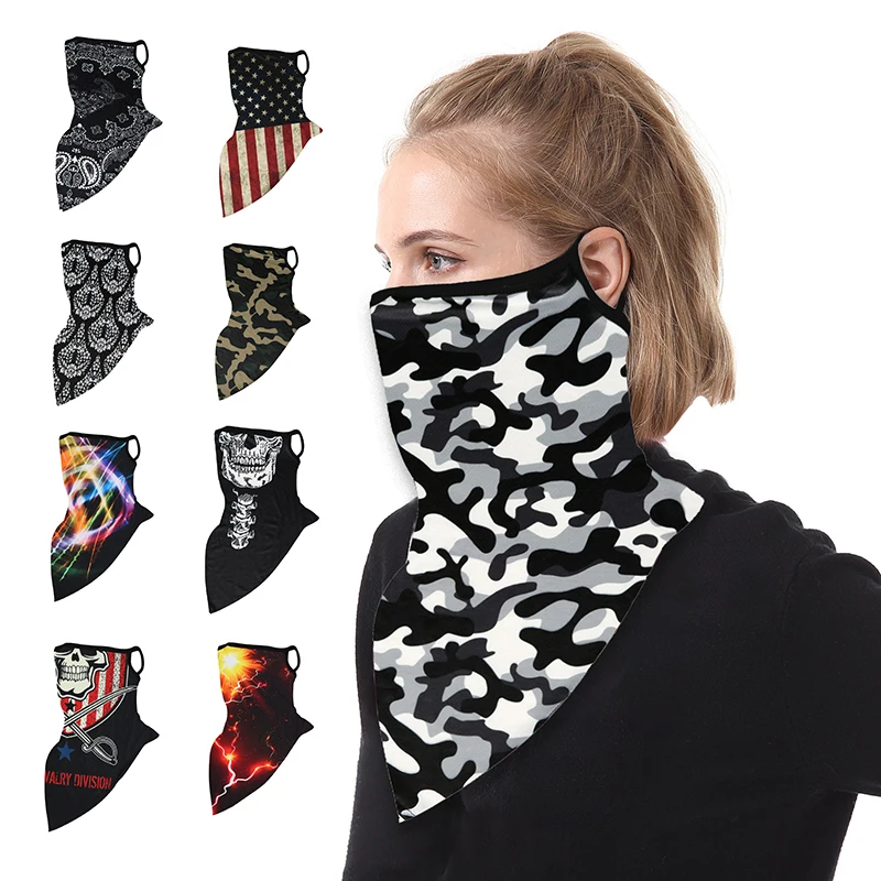 Новинка унисекс бандана с ушными петлями шарф для женщин и мужчин шеи Gaiter лица