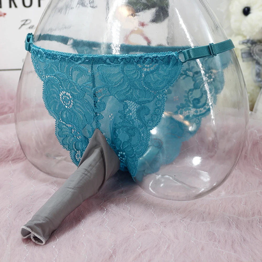 

Lace Women Men Sexy Sissy Pouch Panties G-string Thongs Brief Low Rise Psd Elephant Nose Underwear Underpants Erotic Lingerie