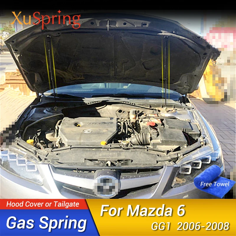 Для Mazda 6 Mazda6 GG1 2002 2008 капот автомобиля &quotанти шок&quot Распорки 2 шт./компл.