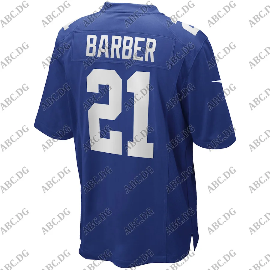 

Men Women Kid Youth New York Tiki Barber Royal Game Retired Player Jersey